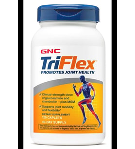 GNC TriFlex Targeted Joint, Bone & Cartilage Health  with Glucosamine Chondroitin & MSM Support Mobility & Flexibility  120 Caplets.Made ın Usa (Renksiz)