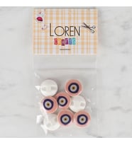 Loren Crafts 8 li Pudra Nazar Boncuğu Düğme - 685