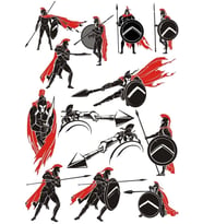 Spartalı Sticker Set  2  20 Parça Telefon, Tablet, Defter, Laptop Sticker