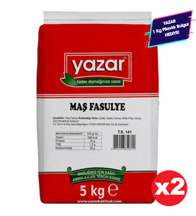 Yazar Maş Fasulye 5 Kg x 2 Paket