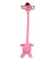 Pembe Sid Charm Direksiyon ve Çanta Süsü Amigurumi Organik Oyuncak