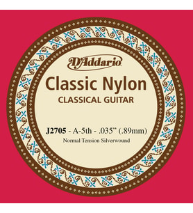 D'Addario J2705 Student Nylon Klasik Gitar Tek Tel (A-La - Normal Tension - Naylon)