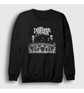 Presmono Unisex Siyah Upcoming Warfare Disterror Sweatshirt 433090tt