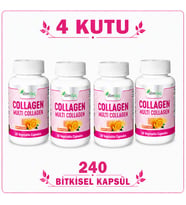 Collagen Multi Collagen 4 Kutu 240 Bitkisel Kapsül – Kolajen Takviye Edici Gıda