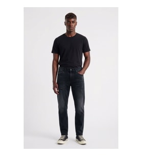 Erkek Antrasit Yırtık Detay Slim Jean Pantolon