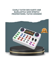 Mey İthalat® Gürültü Engelleme Özellikli Canlı Yayın Ses Kartı