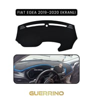 FIAT Egea 2019-2024 Modellerine Uygun EKRANLITORPİDO KORUMA HALISI SİYAH KENAR