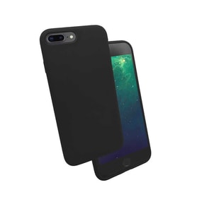 Apple Apple iPhone 8 Plus Kılıf Kadife Ultra Esnek İnce Camera Protected Velvet Case (Siyah)