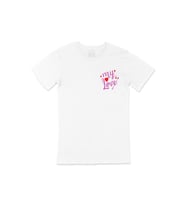My Love Cep Logo Tasarımlı Beyaz Tişört