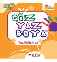 Çiz Yaz Boya İngilizce Boyama Kitabı