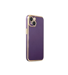 Apple iPhone 14 Plus Uyumlu Kılıf Zore Bark Kapak (Koyu Mor)