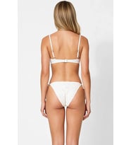 Kadın Bikini Takımı Bralette Üst Brazilian Alt Düşük Bel Dokulu Örme Kumaş Çıkarılabilir Kaplı