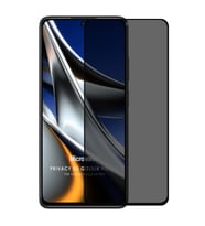 Microsonic Xiaomi Poco X4 Pro 5G Privacy 5D Gizlilik Filtreli Cam Ekran Koruyucu Siyah