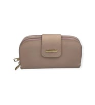 Ollbag OL-1041i Büyük Boy Kadın Cüzdan (Pudra)