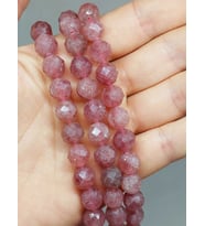 Çilek Kuvars Taşı Royal Quality Faset Kesim Dizi 10mm (52922)