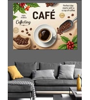 Fincanda Türk Kahvesi Ve Kafe Dekoratif Kanvas - Mdf Ahşap Tablo