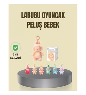 Mey İthalat® Dekoratif Labubu Peluş Figür Oyuncak Yeni Seri