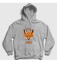 Presmono Unisex Gri For Fox Sake Tilki Kapüşonlu Sweatshirt 401091tt (Gri)