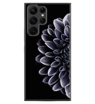 Galaxy S22 Ultra Kılıf Silikon Desen Özel Seri Çiçekler 1639