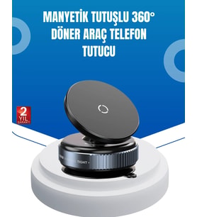Evrensel Manyetik Araç Telefon Tutucu 360° Döner Başlık