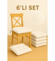 Sandalye Minderi 6’lı Set Konforlu Şık Pofidik