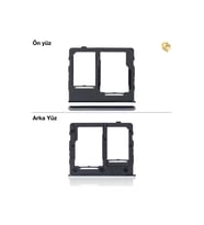Samsung Galaxy A32 5G Sim İç Yuvası Çiftli ile Uyumlu Siyah Çiftli sim yuvası ikili sim tepsisi çiftli sim aparatı dual sim çekmecesi