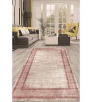 Dijital Kaymaz Taban Yıkanabilir Modern Renkli Salon Halısı Mutfak Halısı Yolluk ND-HT-668 (Pembe)