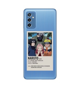 Samsung Galaxy M52 Uyumlu Naruto Anime Desenli Şeffaf Telefon Kılıfı