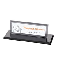 Matematik Öğretmenlerine Özel Masa Üstü Kristal İsimlik