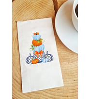 Blue Blanc and Pumpkin Sonbahar Çay Saati Peçete Sunum Peçetesi 010 20 Adet