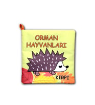 Tox Orman Hayvanları Kumaş Sessiz Kitap T055 - Bez Kitap , Eğitici Oyuncak , Yumuşak ve Hışırtılı