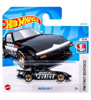 Hot Wheels Mazda RX-7 - Siyah (1/64) Police