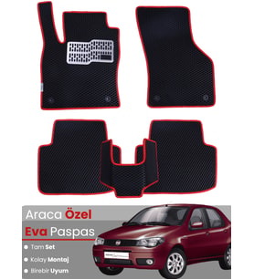 FİAT ALBEA (2006-2012) Uyumlu EVA Paspas Tam Set–Araca Özel,Su Geçirmez,Kolay Montaj