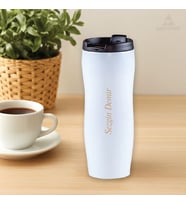 Kişiye Özel Kendin Tasarla 400 ML Beyaz Termos (Parlak Beyaz)