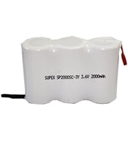 SUPEX 3.6V 2000 mAH 3LÜ Yanyana Süpürge Pili (Beyaz)