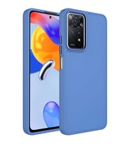 Xiaomi Redmi Note 11 Pro 5G Uyumlu Kılıf Metal Çerçeve ve Buton Tasarımlı Silikon Zore Luna Kapak