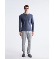 LC WAIKIKI Gri Standart Kalıp Ekose Erkek Pijama Alt