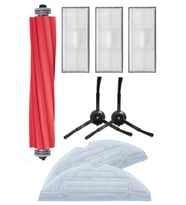 Roborock S7 Max Ultra Uyumlu 3 Aylık Yaşam Kiti Siyah Yan Fırçalı