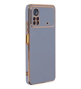Poco X4 Pro 5G Kılıf Volet Silikon - Mavi