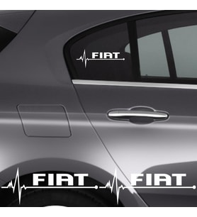 Fiat Fiorino İçin Uyumlu Aksesuar Oto Ritim Sticker 2 Adet 20*9 Cm