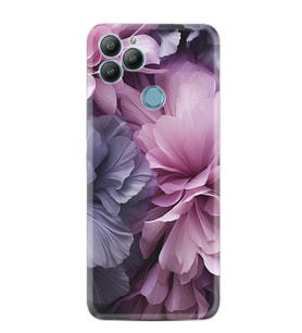 GM22 Kılıf HD Resim Baskılı Çiçek Mor StKd -028