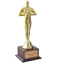 Dekoratif Hediye Yılın En Iyi Abisi Oscar Ödülü Oscar Heykeli Abiye Hediye Oskar Başarı Ödülü (Sarı)