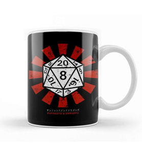 Dungeons And Dragons Retro Japanese Kupa Bardak Porselen