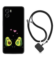 Vivo Y15S Y32 Y33S Y51 Y53S Kılıf Boyun Askılı Silikon Aşık Avokadolar 1642