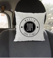 BK Gift Kişiye Özel İsimli Made In Tasarımlı Kare Araç Koltuk Yastığı-1