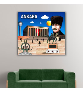 Ankara Tasarımlı Kanvas Tablo