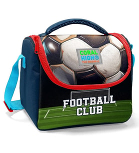 Coral High Beslenme Çantası 11795, Erkek Çocuk, Lacivert Yeşil Futbol, Isı Yalıtımlı