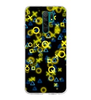 Xiaomi Redmi 9 Uyumlu Kapak Semboller Tasarımlı Şeffaf Silikon Kılıf