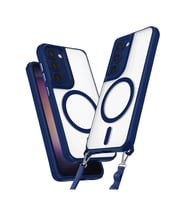 Newface Samsung Galaxy S23 Plus Kılıf Enka Magsafe Silikon Kılıf - Lacivert