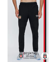 Beşiktaş Orijinal Rashel Kumaş Siyah Eşofman Altı